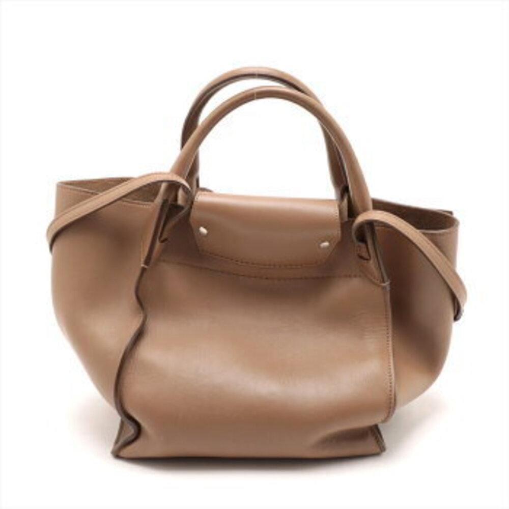 Celine Big Bag Leather Handbag Crossbody Tote Shoulder Brown - Picture 2 of 10